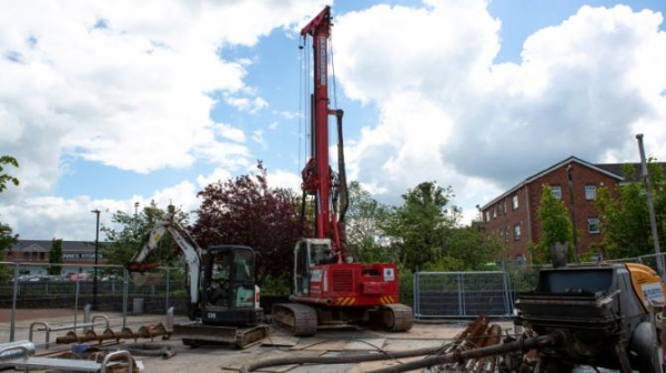 Construction work starts on new town centre link bridge